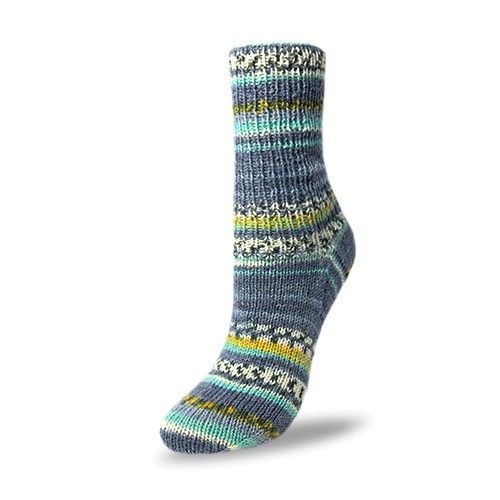Flotte Socke 6f. Bambus-Merino Celebration 7075 jeans-bunt