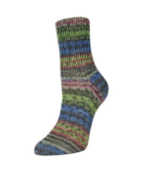 Flotte Socke 4f. Sinfony 3012 orange-grün-blau-altrosa