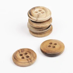 DROPS Knoflíky Olivový 15mm No.513