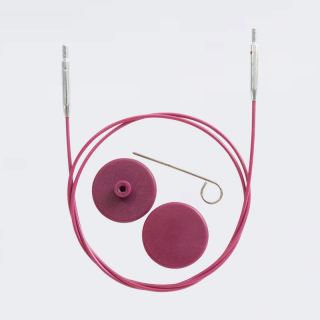 KnitPro Ocelové pevné lanko 100 cm