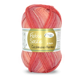 Flotte Socke 4f. Cashmere-Merino 1329 apricot-lachs-rosa