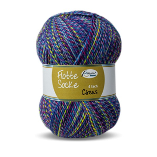 Flotte Socke 6f. Circus 7060 blau-multicolor