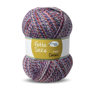 Flotte Socke 6f. Circus 7063 flieder-multicolor
