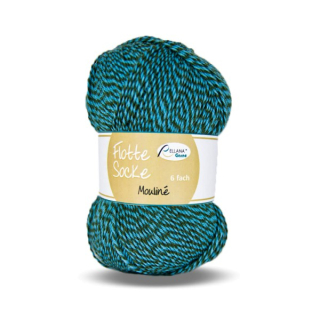 Flotte Socke 6f. Mouliné 7034 grün