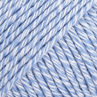 DROPS Cotton Merino 30 uni bleděmodrý melír 