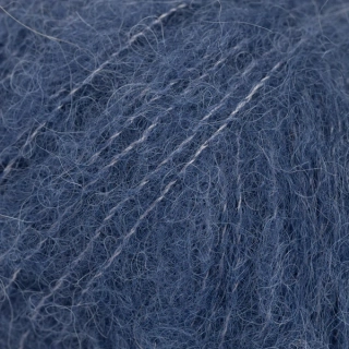 DROPS Brushed Alpaca Silk 39 uni navy modrá