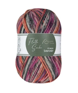 Flotte Socke 4f. Sinfony 3011 orange-pink-grau-rosa