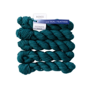 Malabrigo Ultimate Sock MINI 412 Teal Feather