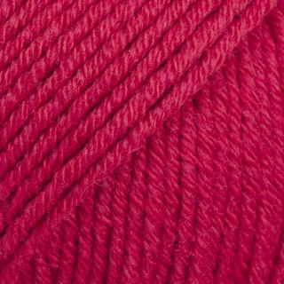DROPS Cotton Merino 06 uni třešňová