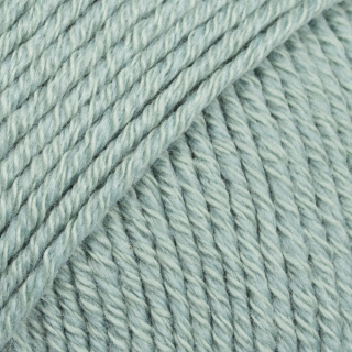 DROPS Cotton Merino 29 uni šedozelená 